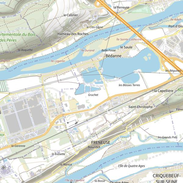 Plan cartographique de Étang Maurice Schneider