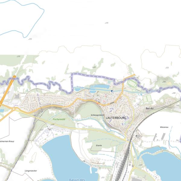 Plan cartographique de Étang Moorlinz