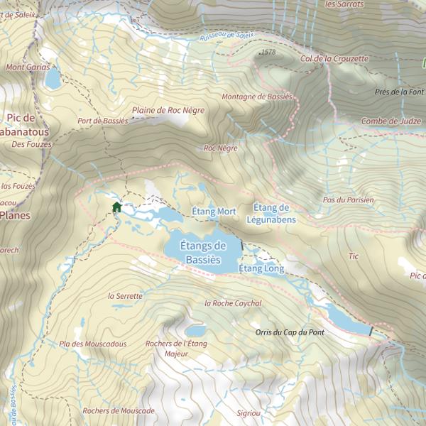 Plan cartographique de Étang Mort