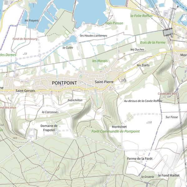 Plan cartographique de Étang n°5