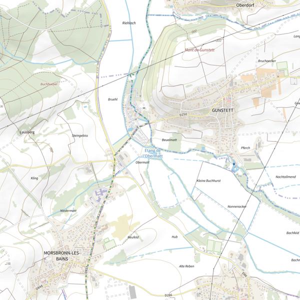 Plan cartographique de Étang Obermatt