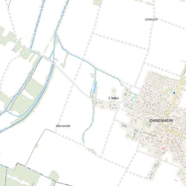 Plan cartographique de Étang Ohnenheim