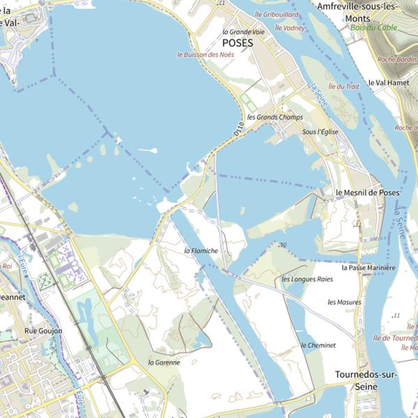 Plan cartographique de Étang option loisir-Jouvin/Triangulaire