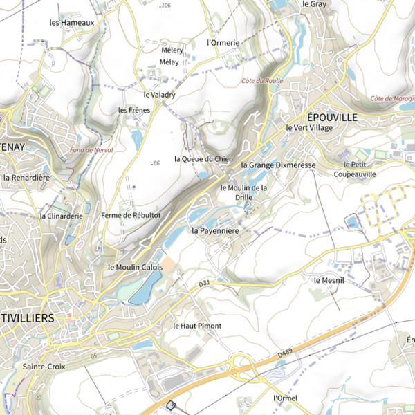 Plan cartographique de Étang Payennière