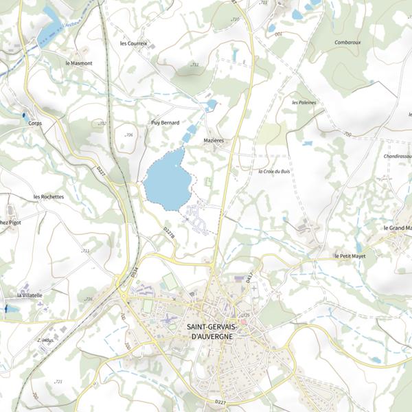 Plan cartographique de Étang Philippe