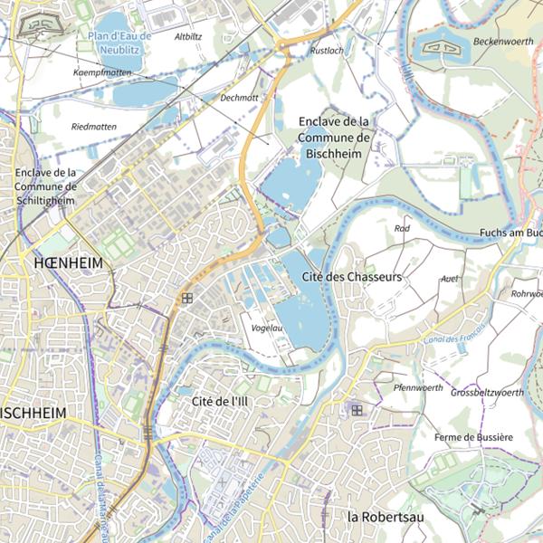 Plan cartographique de Étang Pôle Nord