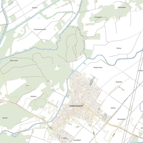 Plan cartographique de Étang Rischlach