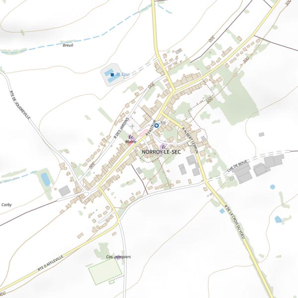 Plan cartographique de Étang Roland Charette
