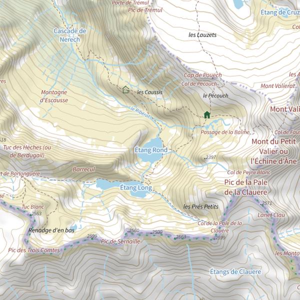 Plan cartographique de Étang Rond