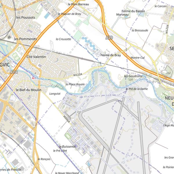 Plan cartographique de Étang Royal
