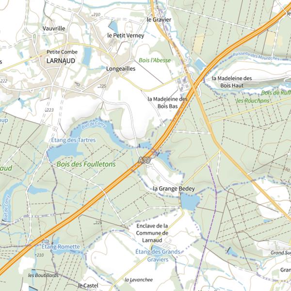 Plan cartographique de Étang Saint-Georges