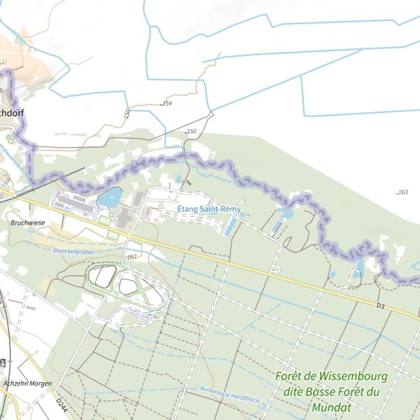 Plan cartographique de Étang Saint-Rémy