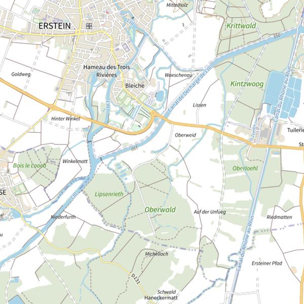 Plan cartographique de Étang Sandmatt