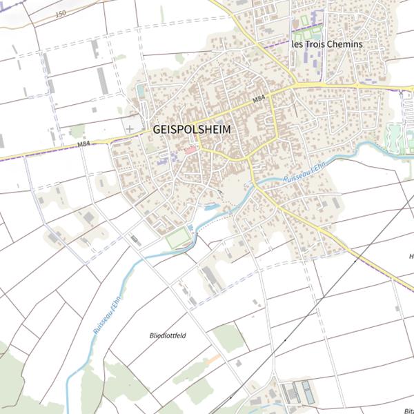 Plan cartographique de Étang Schlossweiler