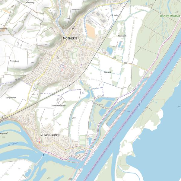 Plan cartographique de Étang Tiefes Loch