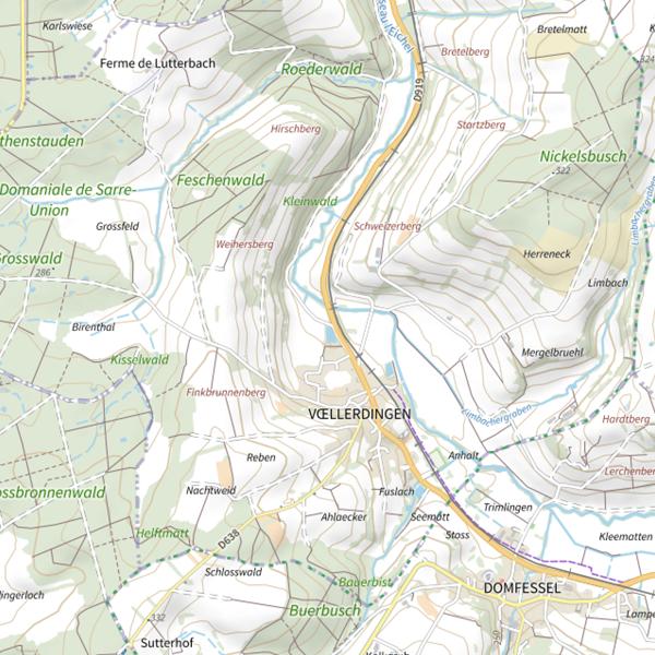 Plan cartographique de Étang Voellerdingen