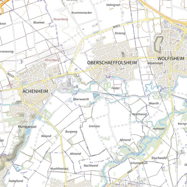 Plan cartographique de Étang Zimmermann