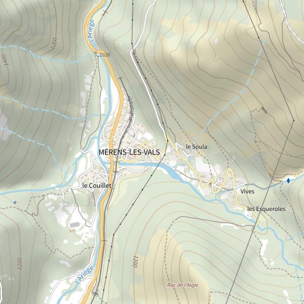 Plan cartographique de Étangs de Grat Casal