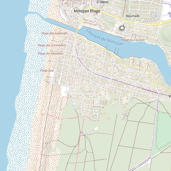 Plan cartographique de Étangs de la Malloueyre