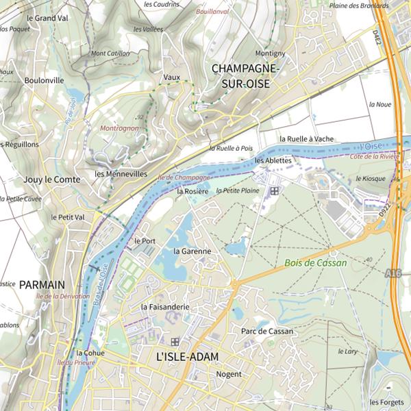 Plan cartographique de Étangs de la petite Plaine