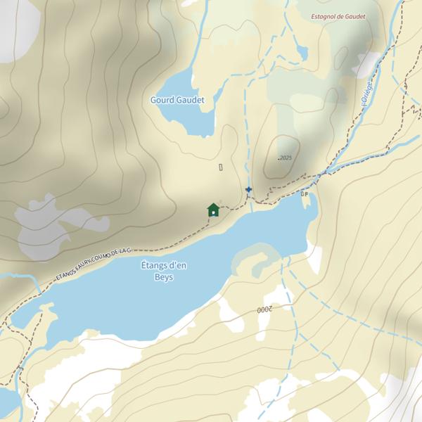 Plan cartographique de Étangs de Madides