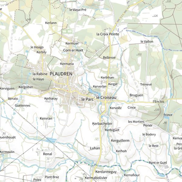 Plan cartographique de Étangs du Bolère