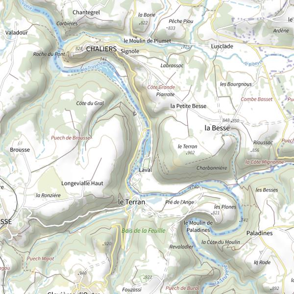 Plan cartographique de Étangs du Domaine de Laval