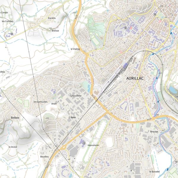 Plan cartographique de Etantg du Parc de La Fraternité