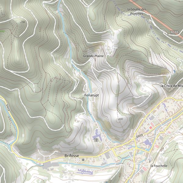 Plan cartographique de Fenarupt