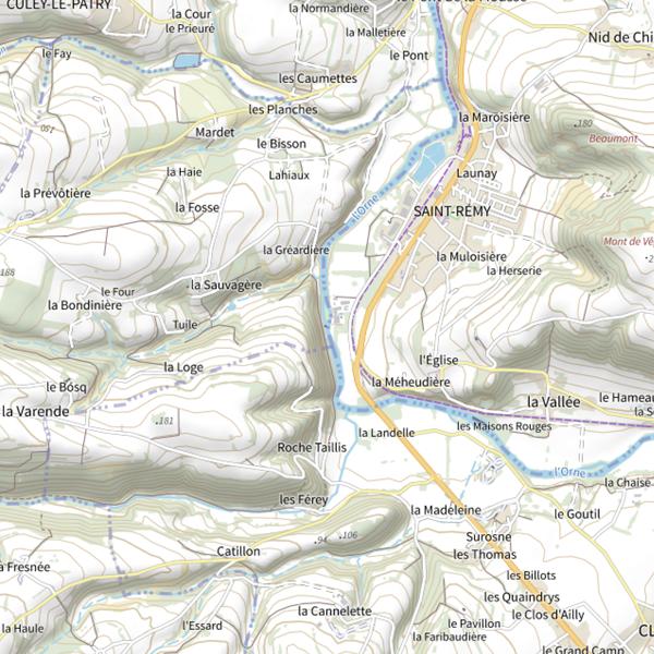 Plan cartographique de Filatures