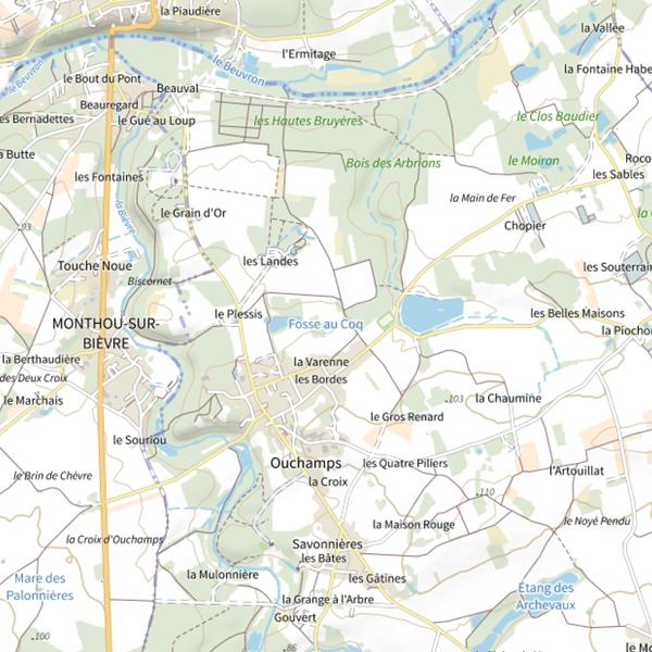 Plan cartographique de Fosse au Coq