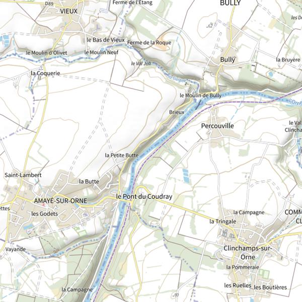 Plan cartographique de Frayère à brochet