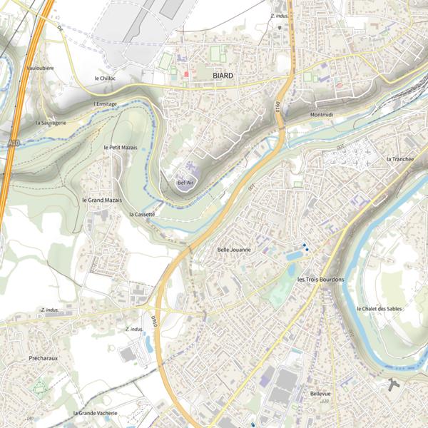 Plan cartographique de Frayere de la Cassette