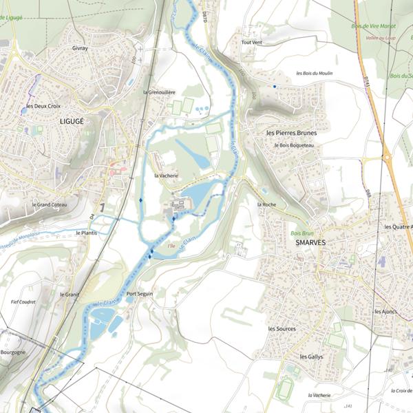 Plan cartographique de Frayere de la Filature