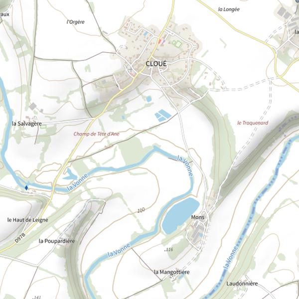 Plan cartographique de Frayere de L’ile à Paul