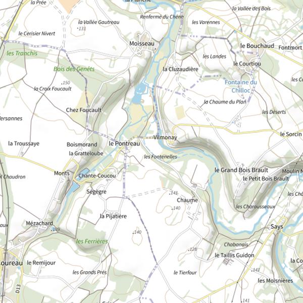 Plan cartographique de Frayere de Vieillemonnaie