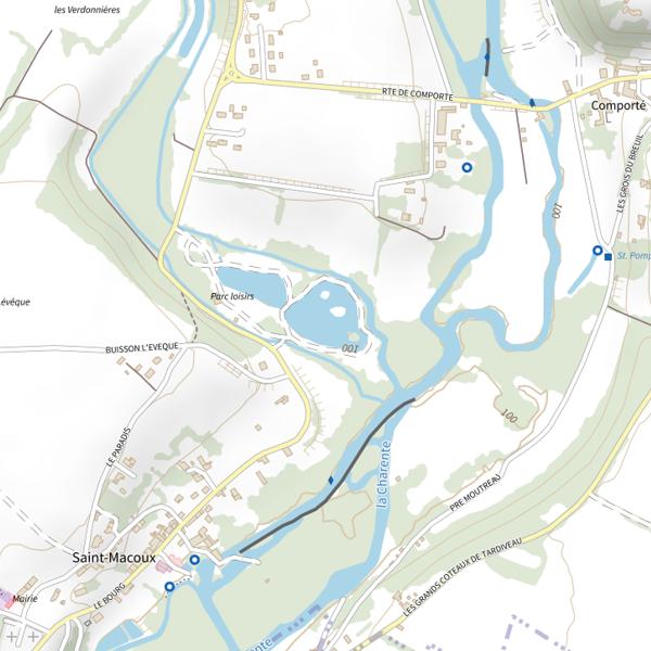 Plan cartographique de Frayere du Petit étang
