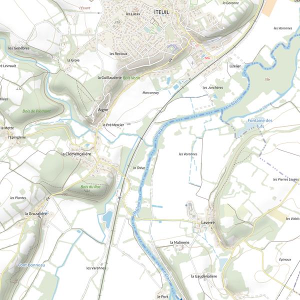 Plan cartographique de Frayère du Ru d’Aigne