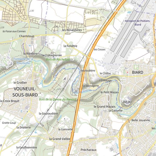 Plan cartographique de Frayere du Viaduc