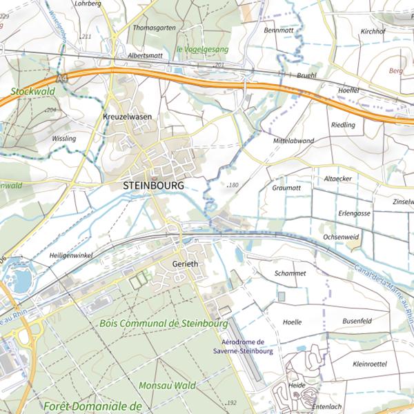 Plan cartographique de Frayère Pfiegel