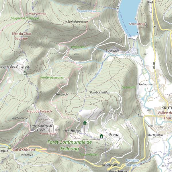 Plan cartographique de Frenzlochrunz