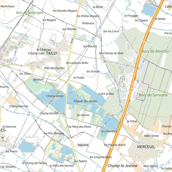 Plan cartographique de G8 - L'eau des vignes