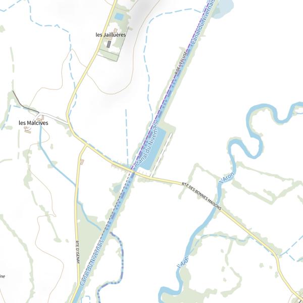 Plan cartographique de Gare des Hâtes de Scia