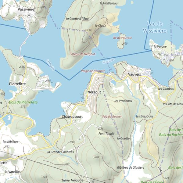 Plan cartographique de Gîtes du port