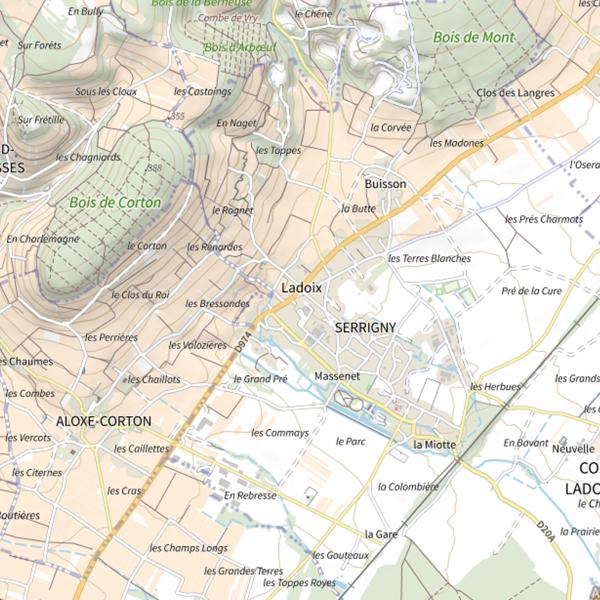 Plan cartographique de GLS