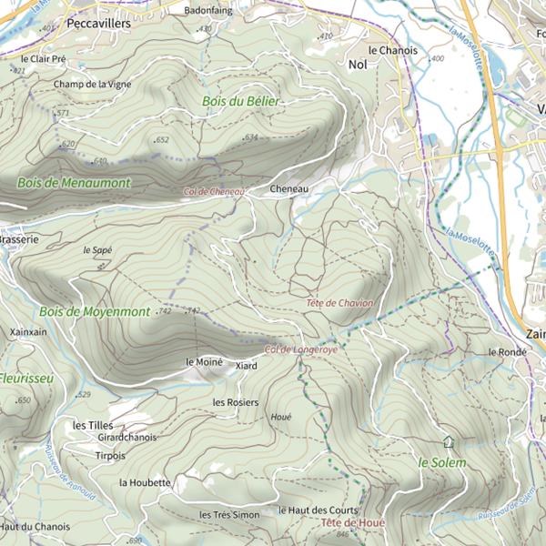 Plan cartographique de Goutte de Gasses
