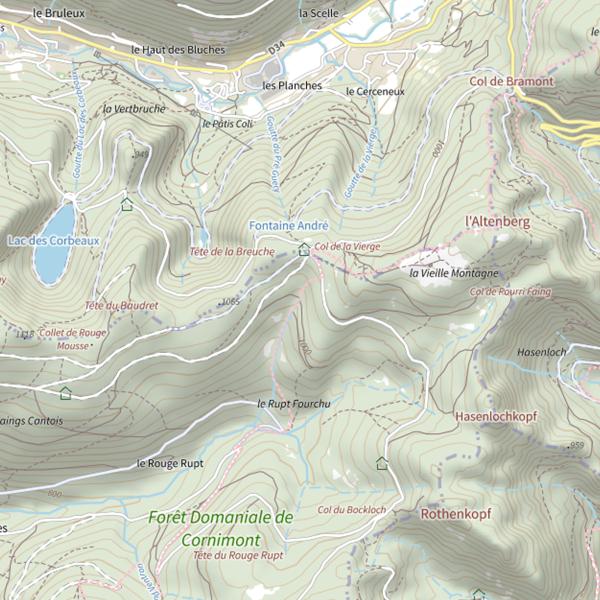 Plan cartographique de Goutte de la Grande Basse