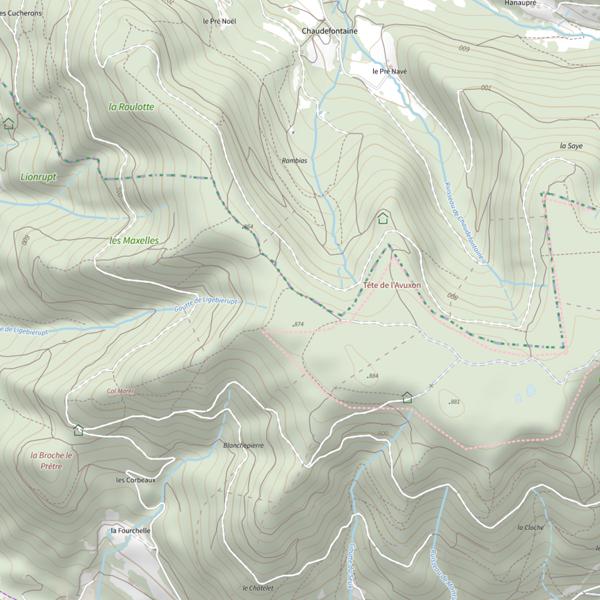 Plan cartographique de Goutte de Ligebierupt
