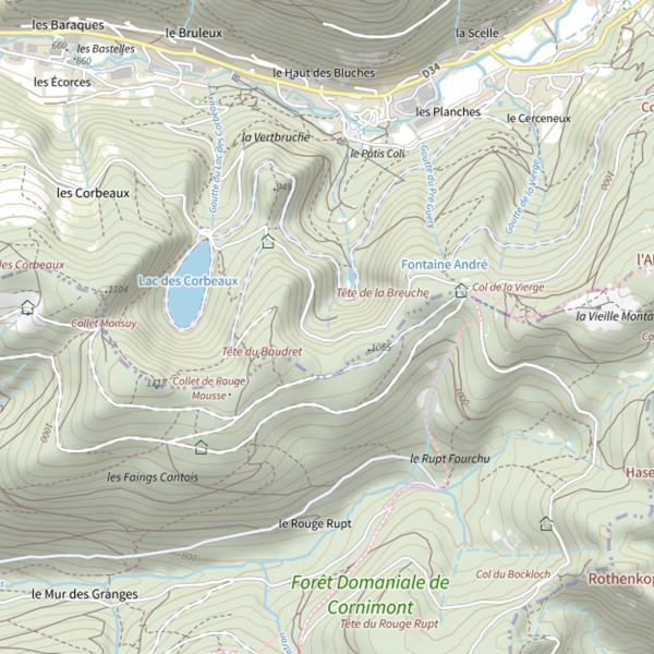 Plan cartographique de Goutte de Sechemer
