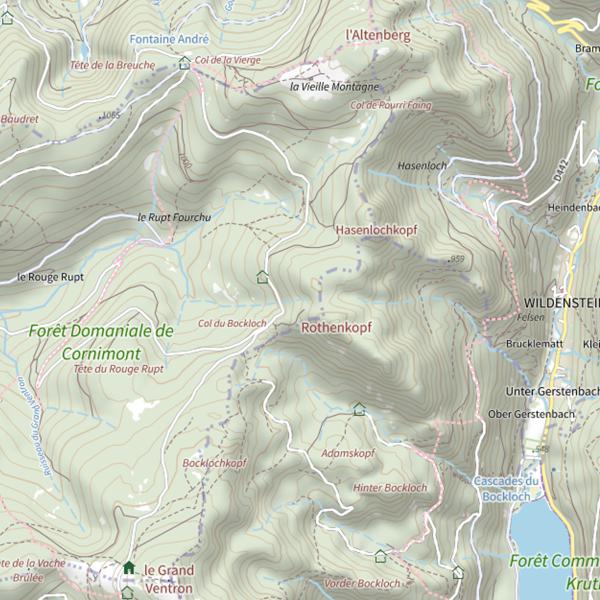 Plan cartographique de Goutte des Blancs Murgers